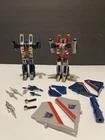 Vintage Transformers Figures Parts Pieces Blue Red Accessories