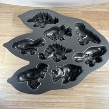 Nordic Ware Dinosaur Muffin Cakelet Baking Pan Mini Cakes Boys Dino Birthday