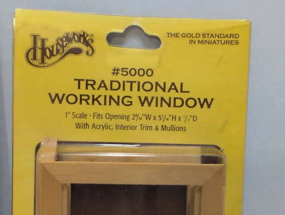 Housework's Dollhouse Miniature 2pc Traditional Working Windows #5000 1:12 Scale - Image 3 of 3