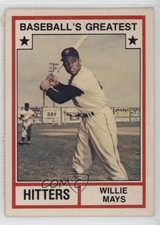 1982 Baseball's Greatest Hitters White Back Willie Mays (No MLB Logo) HOF 05k6