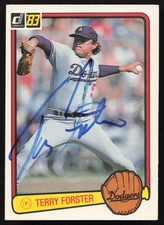 Terry Forster Signed 1983 Donruss Card #453 Los Angeles Dodgers