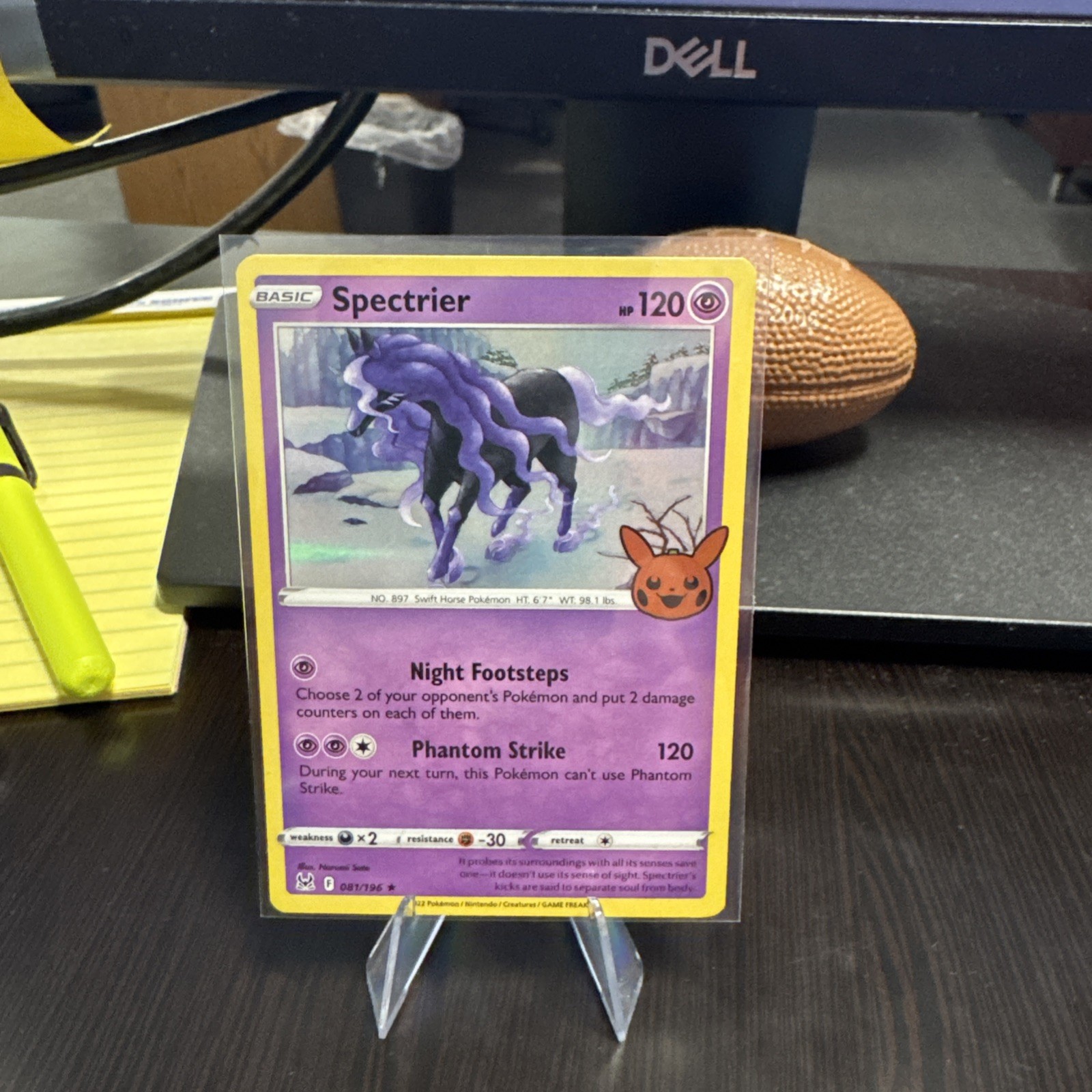 Pokemon TCG: Spectrier 81/196, Trick Or Trade 2023 _ HOLO Free Ship