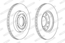 2x FERODO PREMIER High Carbon Disque de frein Avant pour SKODA FABIA (6Y2) 239mm