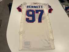 original circa 1991 CORNELIUS BENNETT BUFFALO BILLS signed GAME WORN NFL JERSEY