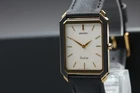 Vintage 1986 Seiko Dolce 7740-5010 Tungsten Gold Tank Mens Watch From JAPAN
