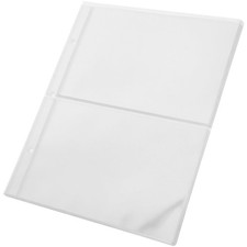 10 Sheets Binder Currency Sleeves for Collectors 2-Pocket Clear Plastic Curre...