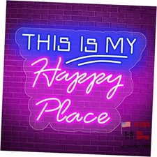 Neon Lighting for Wall Decor, LED Lights Blue  Pink This is My Happy Place
