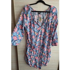Ann Taylor LOFT Petites Floral Long Sleeve Ro...