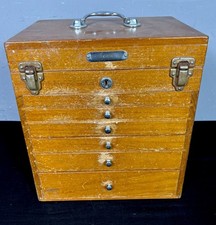 Dentists Apothecary Cabinet Wooden,Locking Drawers No  Keys
