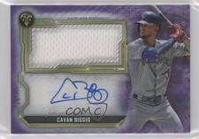 2020 Triple Threads Single Jumbo Relics Amethyst 6/75 Cavan Biggio Auto v6g
