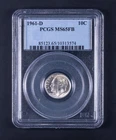 1961-D Roosevelt Dime 10c PCGS MS65 FB WB574
