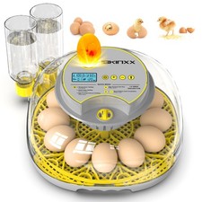 IBKINXX Incubator for Hatching Eggs-12 Egg Capacity, Automatic Egg Turner, Te...