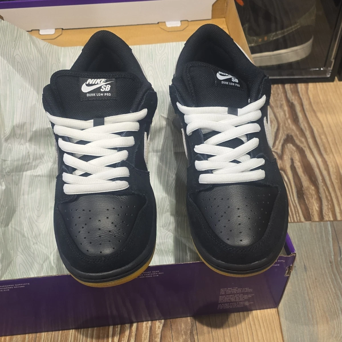 Nike Dunk Pro SB Low Black White | eBay