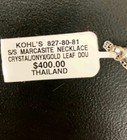 925 Sterling Onyx Set TJM Lavish Gold Flakes Earrings Pendant Necklace Adj Chain — photo 10
