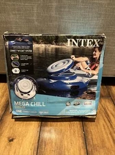 Intex Mega Chill 56822EP 35" Inflatable Floating Cooler - Blue