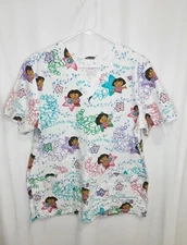 Dora The Explorer Medical Scrub Top Women's Size Large=L6