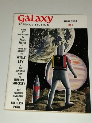 GALAXY SCIENCE MAGAZINE JUNE 1958 SCI-FI PULP
