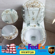 Resin Toilet Seat Shells Decor U / V Shape Transparent Bathroom Decoration
