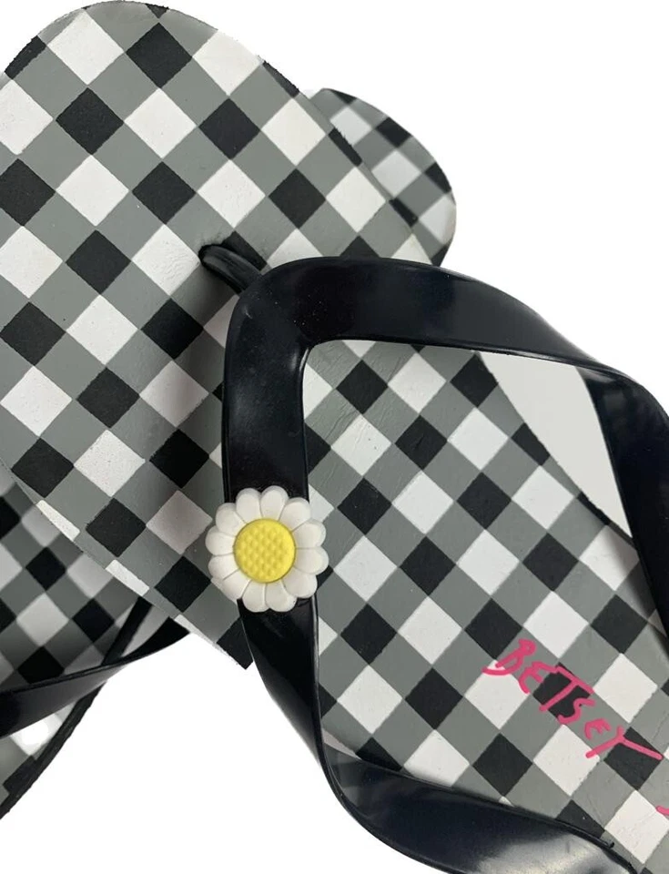 Betsey Johnson, L9/10, Negro, Blanco, Sandalias Mujer Foto 2 de 4
