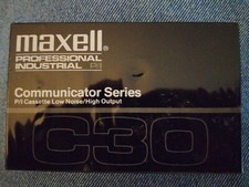 NEW Maxell Professional Industrial Communicator Series C30 Cassette