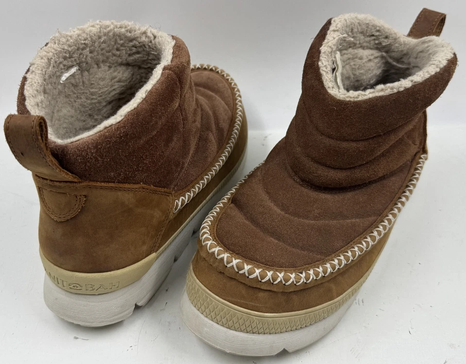 Botas para mujer Manitobah Mukluks talla 6,5 marrón gamuza botas acolchadas aisladas del Pacífico Foto 3 de 4