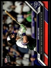 2024 Topps Now 698 Sam Hilliard Colorado Rockies Most Pinch Hit HRs Red 05/10