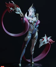 1/24 1/18 Coven Evelynn LOL Unpainted Fully Assembled Model Garage Kits