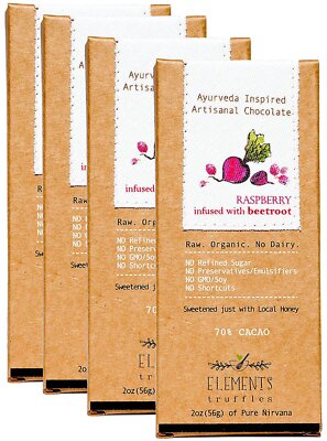 Elements Truffles -Chocolate Bars Sea Salt Lemon,Raspberry,Rose,Peppermnt,Ginger