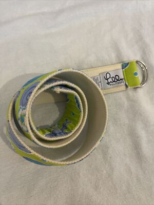 LILLY PULITZER Ladies D Ring Style Belt Escargot Snail Print  display picture 2
