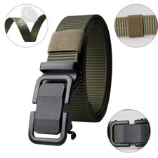Military Belt for Men Tactical Strap Waistband Belts Quick Release Buckle Green