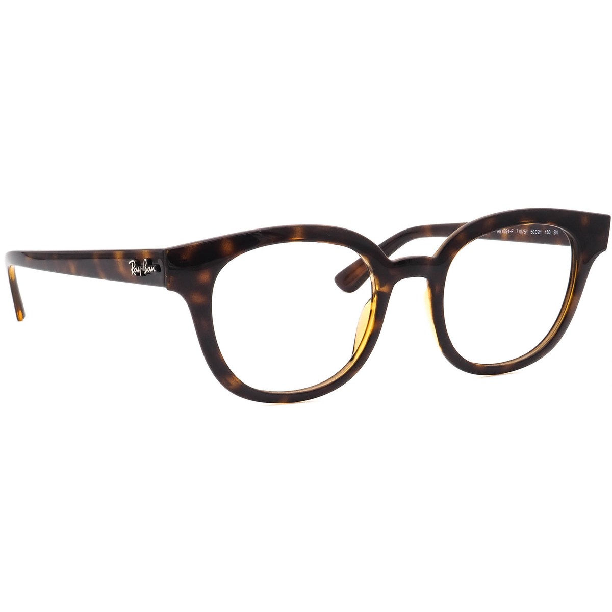 Ray-Ban Sunglasses Frame Only RB 4324-F 710/51 Dark Havana Square