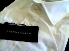 NEW WITH TAGS RALPH LAUREN BLACK LABEL DRESS SHIRT. HAND MADE IN ITALY.  SALE.