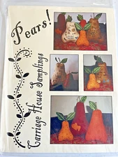 Carriage House Samplings Cross Stitch Chart Sewing Pattern Pears Sewn Stitched