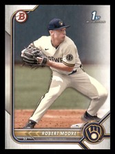 2022 Bowman Draft Robert Moore #BD-131 FBC Milwaukee Brewers