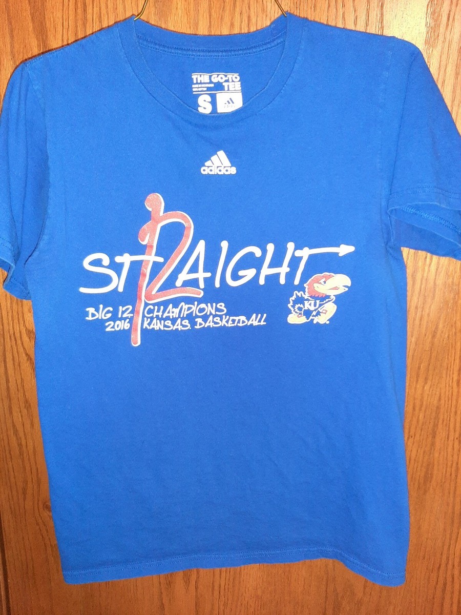 Adidas KU Jawhawk Big 12 2016 Champion T-Shirt 12 Straight!