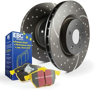 EBC S5 Rear Kit Yellowstuff and GD Rotors for 07-13 MDX / ZDX / 09-18 Odyssey