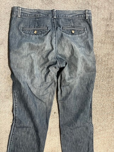 Dockers Womens Pants Blue Tag Size 8 Low Rise Straight Leg Denim Distressed - Picture 4 of 6