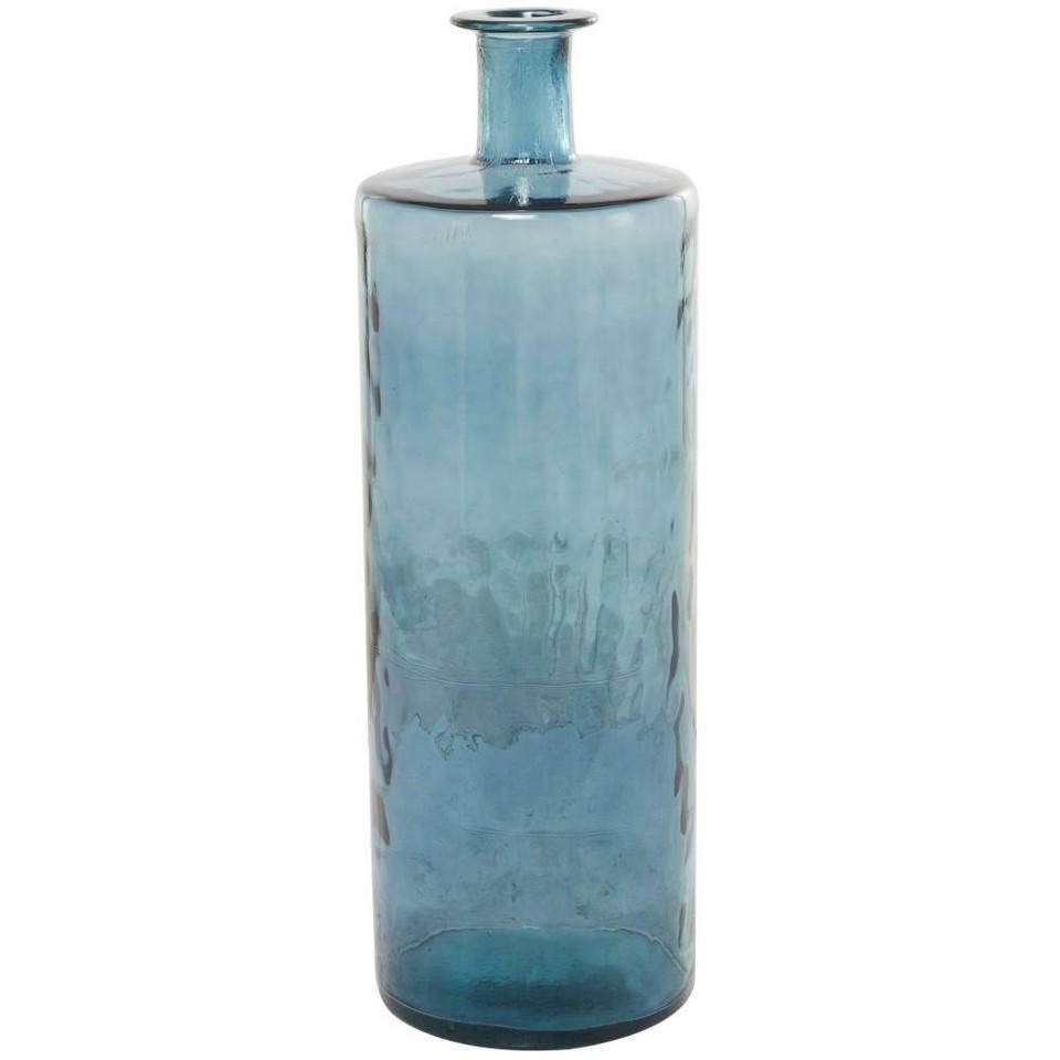 Litton Lane Vases 30" Spanish Recycled Glass Decorative Coastal Style