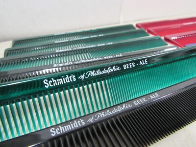 1 Dozen 12 Vintage Schmidt's Philadelphia Beer-Ale Advertise Hair Combs Schmidts