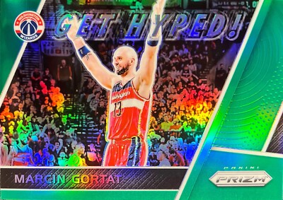 Marcin Gortat Prizm 17-18 #GH-MG Get Hyped! Green Prizm Washington