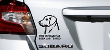 Labrador iPad Vinyl  Car Window Decals Sticker This Vehicle Has Been Lab Tested