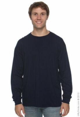G840- Gildan dry Blend 5.6 Oz 50/50 Blend NAVY Long Sleeve T/Shirt G840- Gildan dry Blend 5.6 Oz 50/50 Blend NAVY Long Sleeve T/Shirt