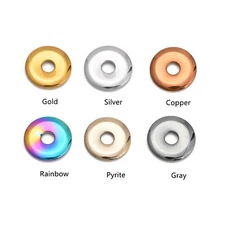 Six Colors Hematite Donut Circle Pendant Size 40mm Sold per Piece