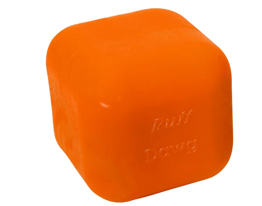 RuffDawg Cube - Fetch Toy (Assorted Colors). Made in The USA - Floats - NEW - Image 2 of 4