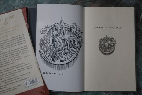 JRR Tolkien - The Battle of Maldon deluxe signed remarqued first edition - Picture 1 of 4