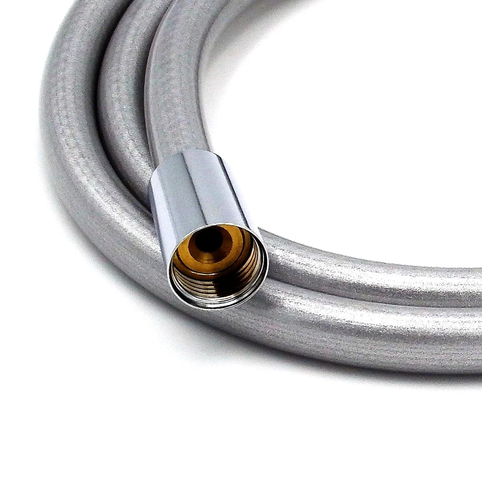 Tubo doccia flessibile antistrappo resistente 40 Kg antivandalo attacco girevole - Immagine 2 di 4