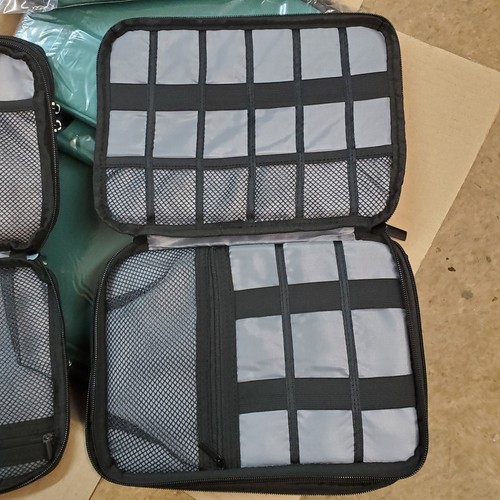 2 Electronics Organizer Bags ,Portable Travel Cord Storage Case. Cables,Chargers - Picture 4 of 6