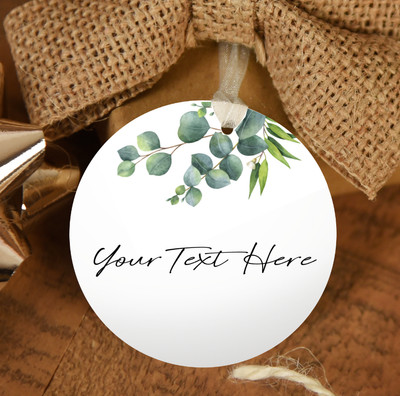 Personalisierte Geschenkanhänger, Eukalyptus, Hochzeit Gastgeschenk, Dankeschönanhänger, Babyparty