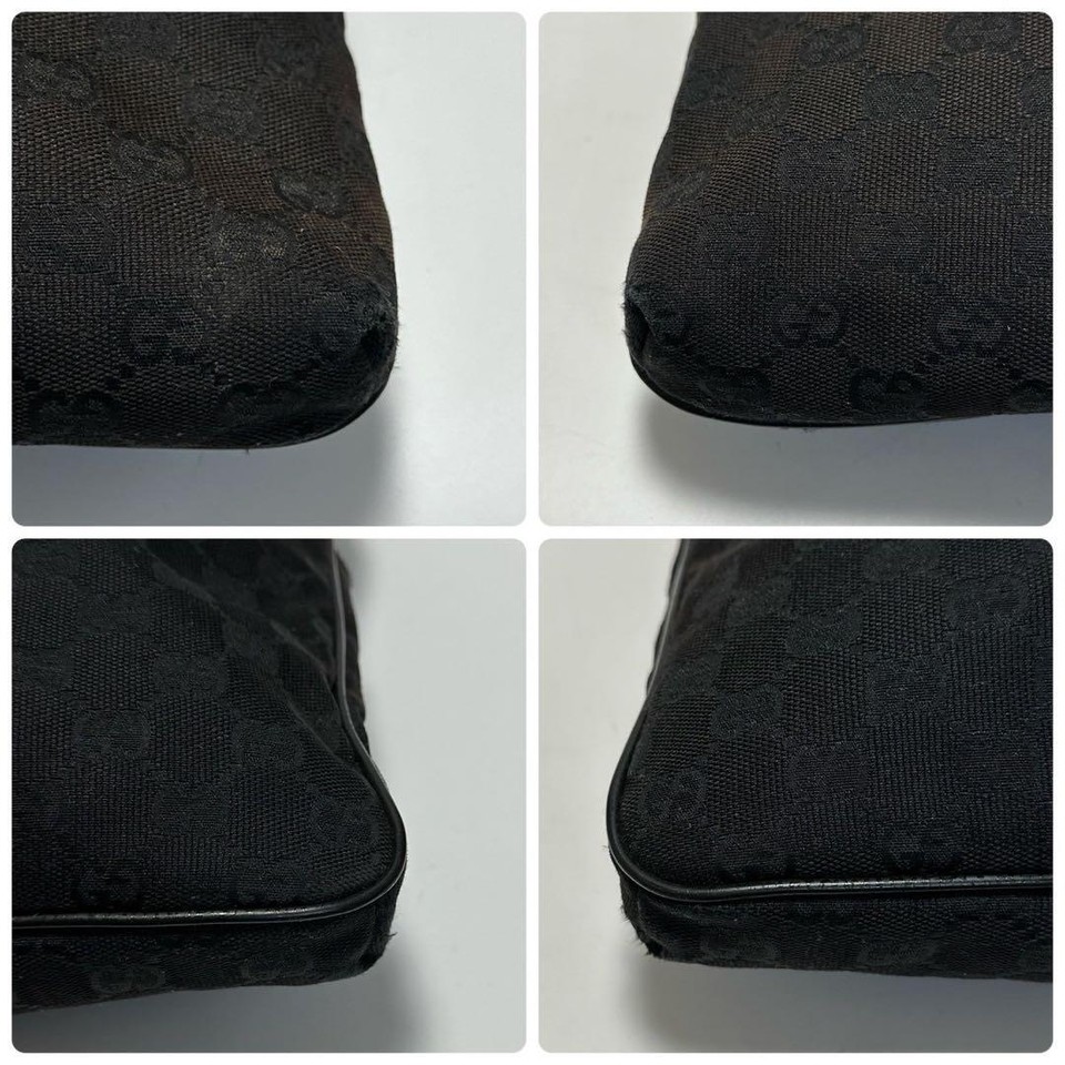 Gucci GG Canvas Leather Messenger Bag Sacoche 256100 213048 eBay