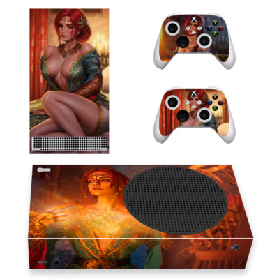 Xbox Series S X Slim Console Controller Skins Decal The Witcher 3 Triss Merigold